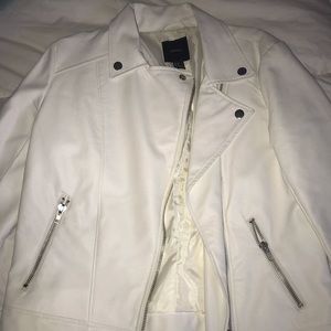 White leather jacket